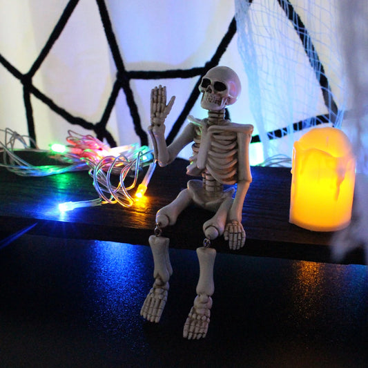 Halloween decorations, waving hands, skull ornaments, resin crafts, ghost festival horror atmosphere, landscaping props