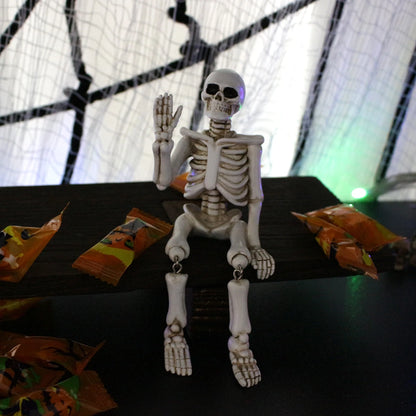 Halloween decorations, waving hands, skull ornaments, resin crafts, ghost festival horror atmosphere, landscaping props