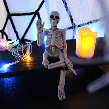 Halloween decorations, waving hands, skull ornaments, resin crafts, ghost festival horror atmosphere, landscaping props