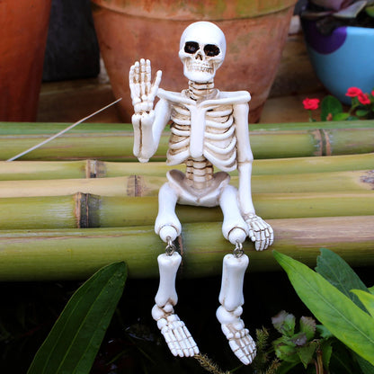 Halloween decorations, waving hands, skull ornaments, resin crafts, ghost festival horror atmosphere, landscaping props