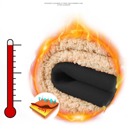 Winter Thicken Hoodies Men's Lambswool Warm Hooded Pullover Unisex Long Sleeve Sweatshirts Streetwear Unisex Casual Black Tops